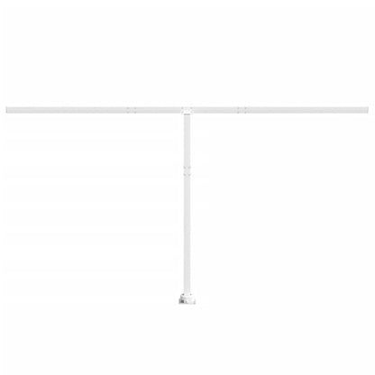 Conjunto de postes para toldo 450x245 cm ferro branco