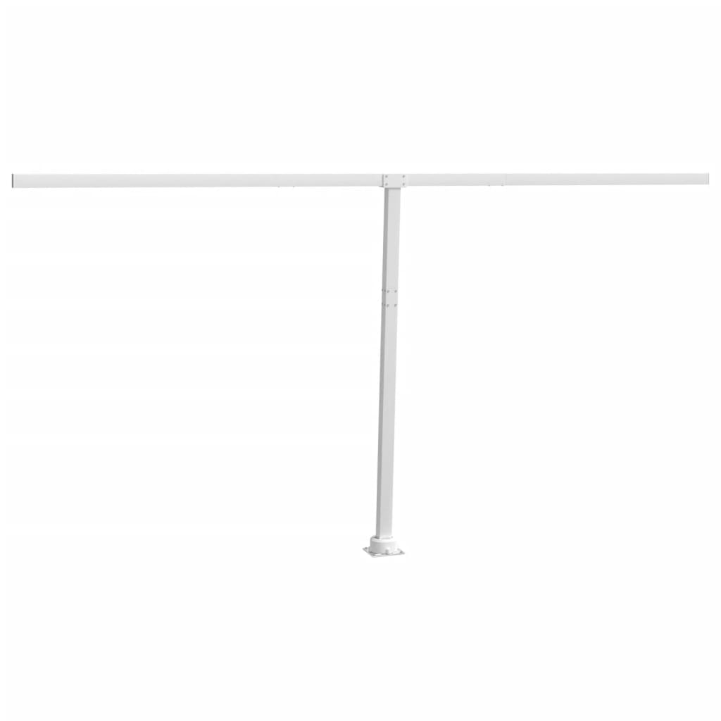 Conjunto de postes para toldo 450x245 cm ferro branco