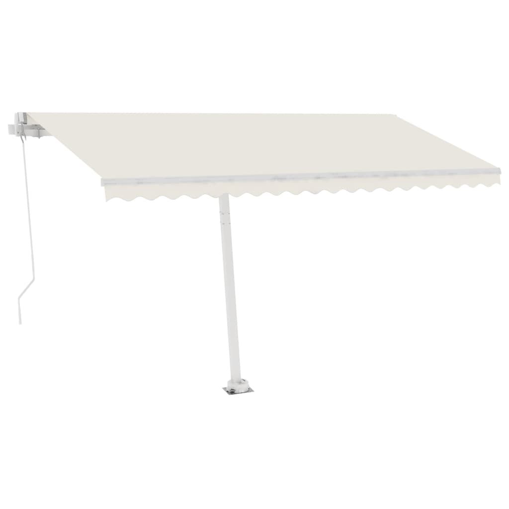 Conjunto de postes para toldo 450x245 cm ferro branco