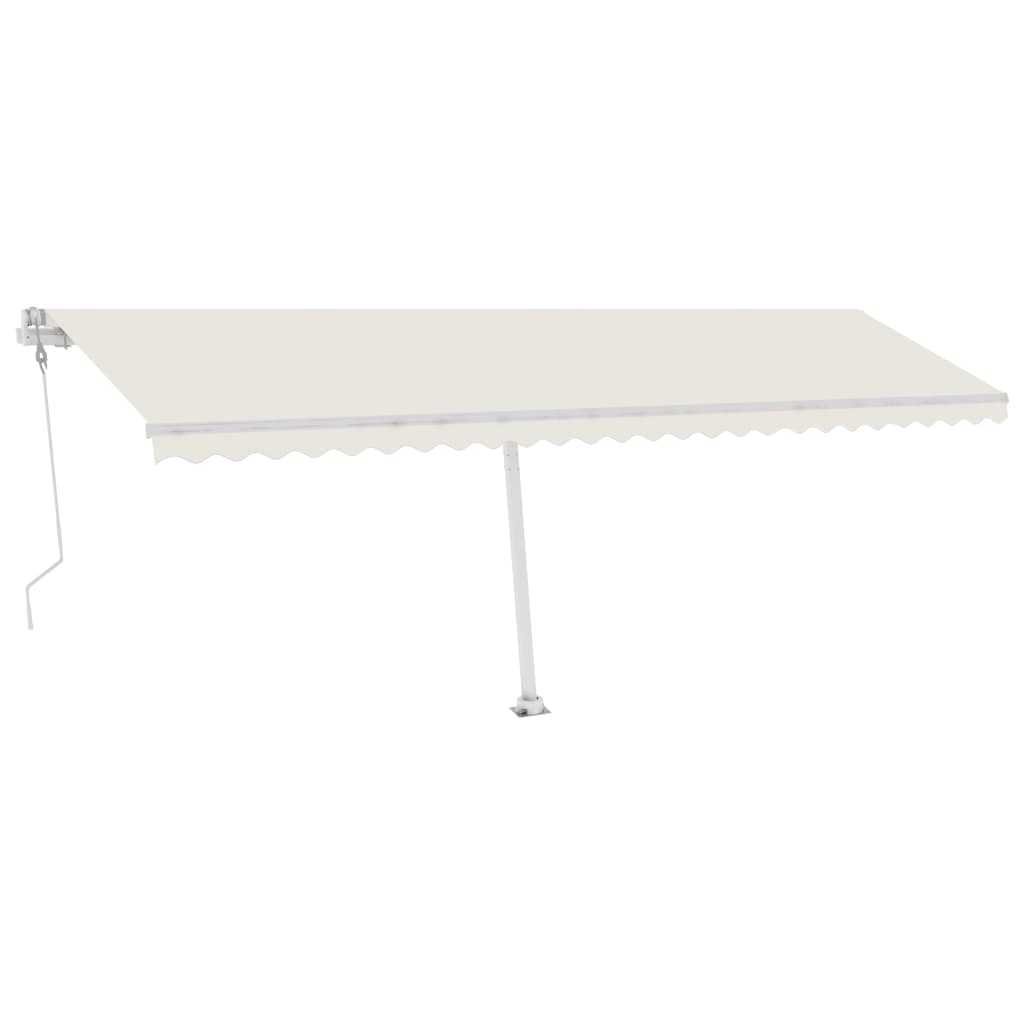 Conjunto de postes para toldo 600x245 cm ferro branco