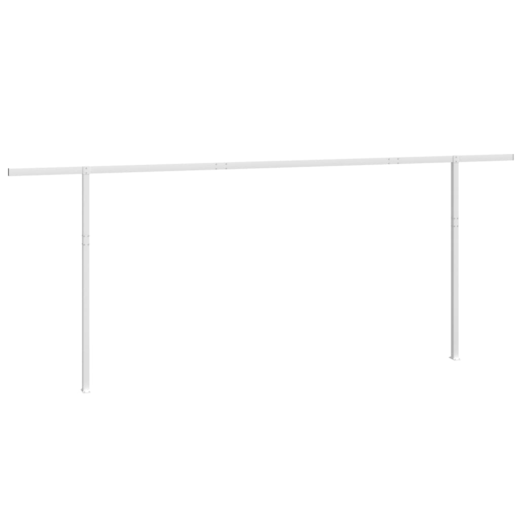 Conjunto de postes para toldo 600x245 cm ferro branco