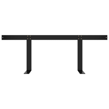 Encosto para sofá de paletes 110 cm ferro preto