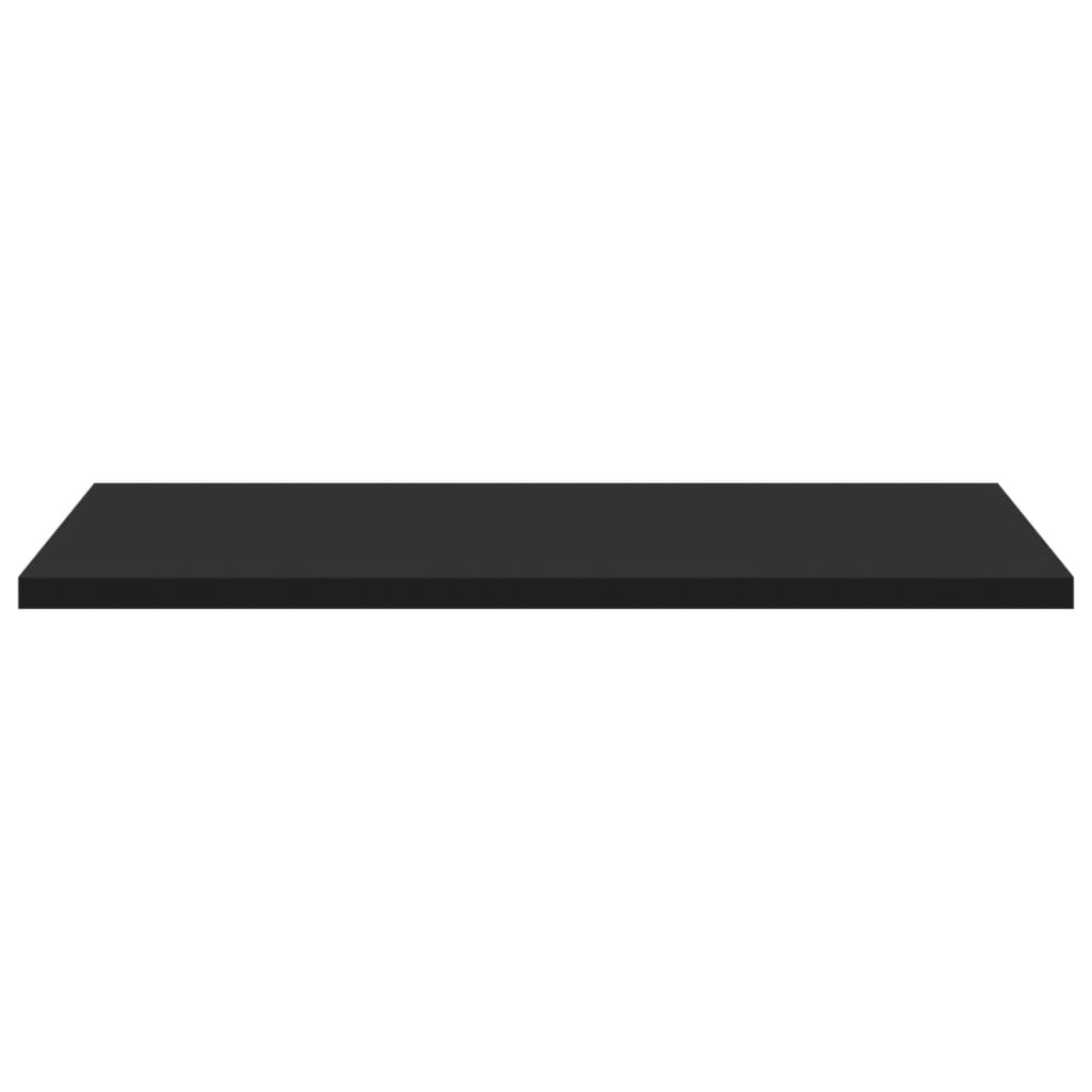 Prateleiras para estante 4 pcs 40x50x1,5cm contraplacado preto