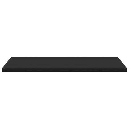 Prateleiras para estante 4 pcs 40x50x1,5cm contraplacado preto