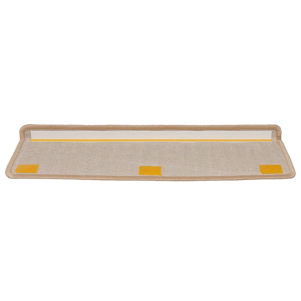 Tapete/carpete para degraus 15 pcs 65x21x4 cm dourado