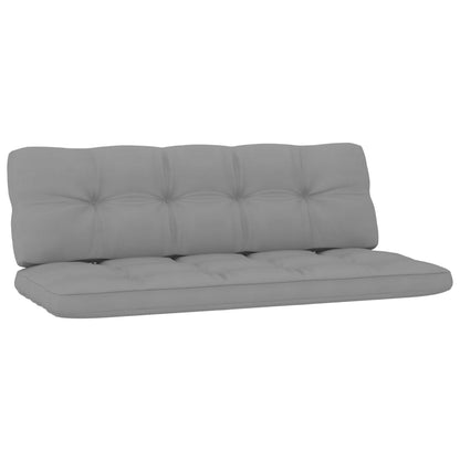 2 pcs conjunto lounge de jardim com almofadões pinho impregnado