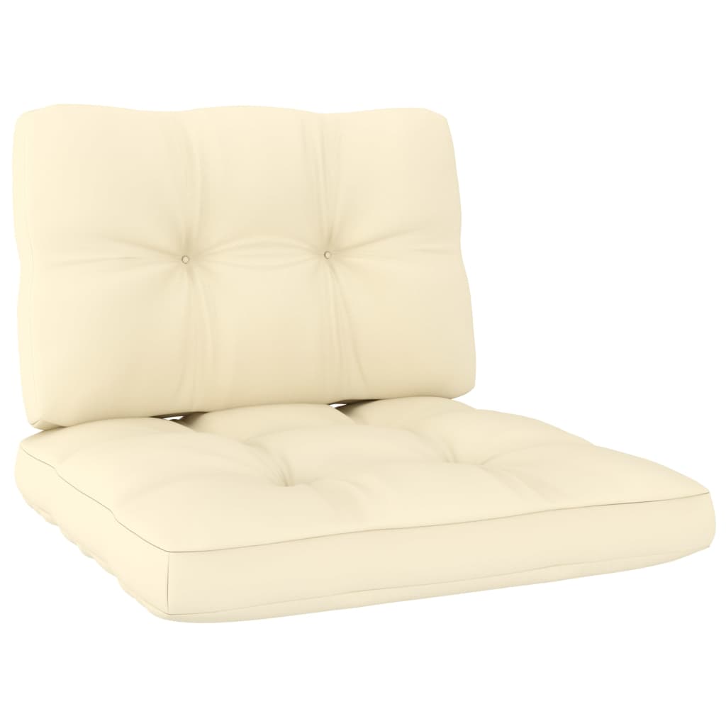 4 pcs conjunto lounge de jardim com almofadões pinho impregnado