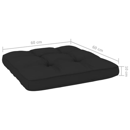 3 pcs conjunto lounge de jardim com almofadões pinho impregnado