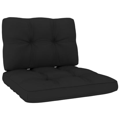 3 pcs conjunto lounge de jardim com almofadões pinho impregnado