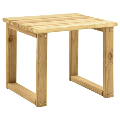 Espreguiçadeira de jardim com mesa e almofadão pinho impregnado