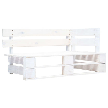 4 pcs conj. lounge paletes + almofadões pinho impregnado branco