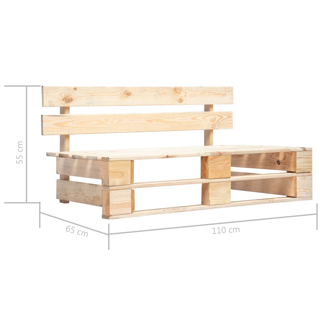 4 pcs conj. lounge paletes c/ almofadões pinho impregnado