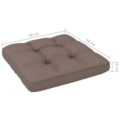 4 pcs conj. lounge paletes c/ almofadões pinho impregnado cinza