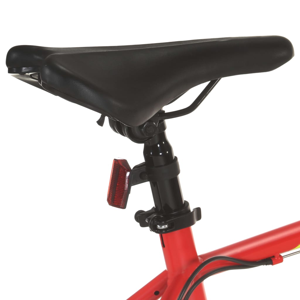 Bicicleta de montanha 21 velocidades roda 27,5" 38 cm vermelho