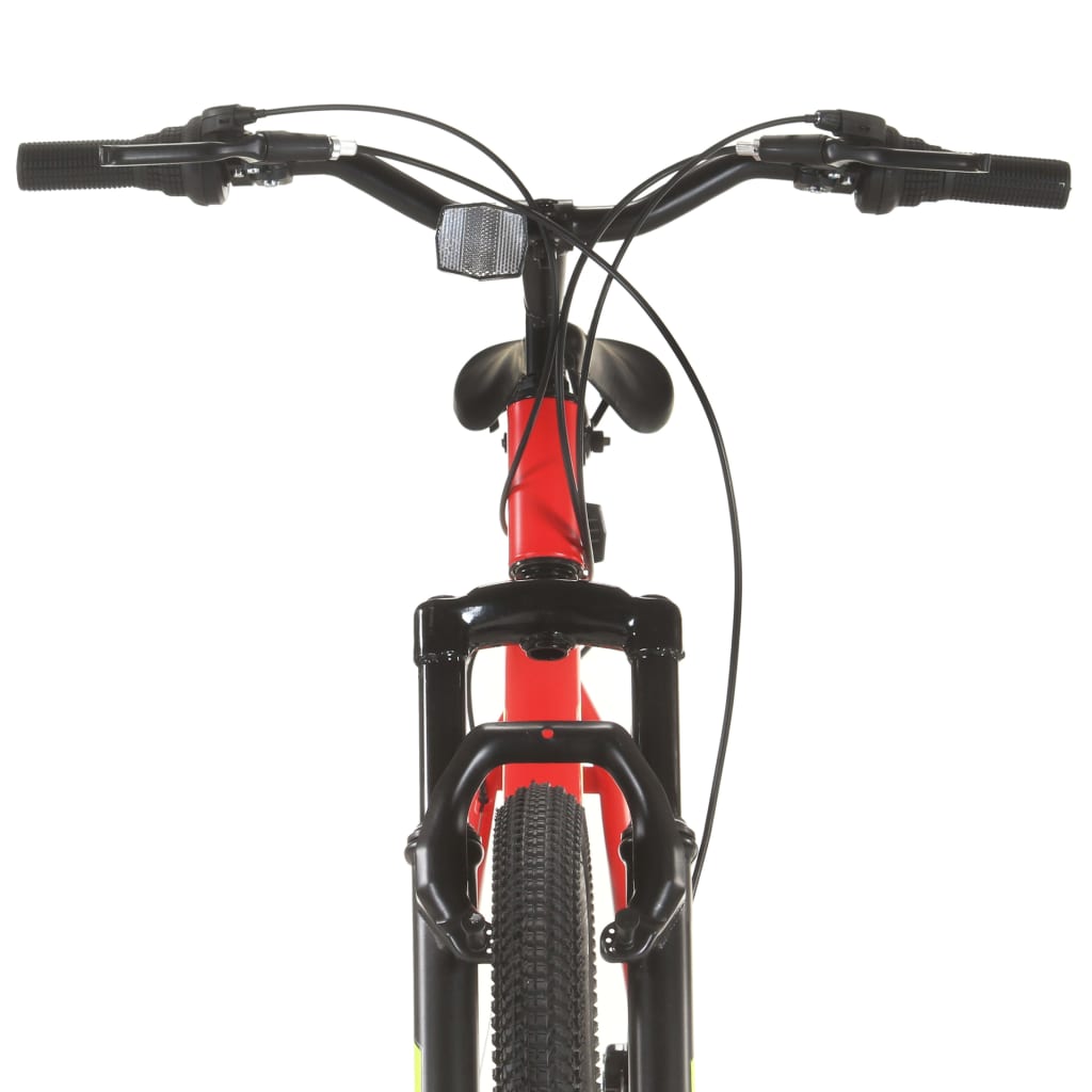 Bicicleta de montanha 21 velocidades roda 27,5" 38 cm vermelho