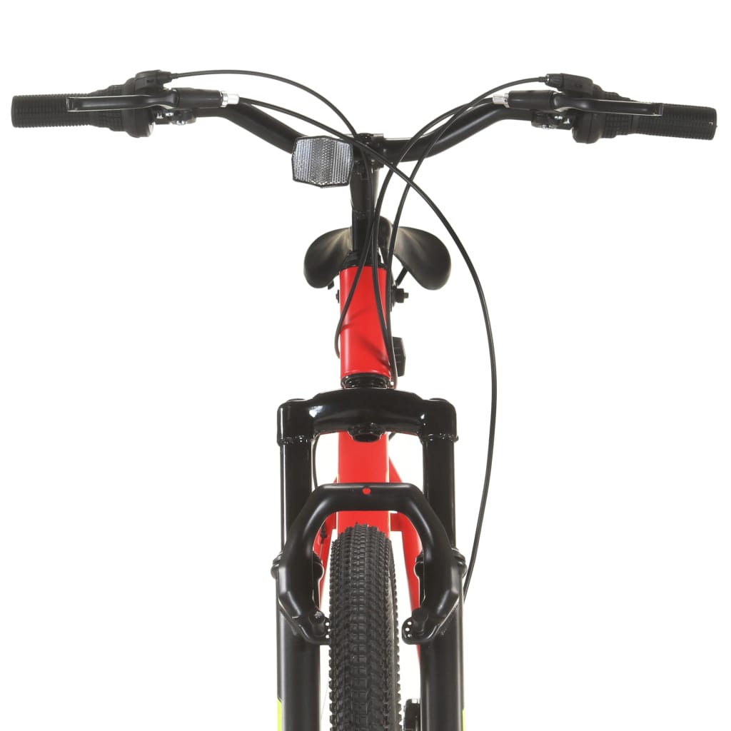 Bicicleta de montanha 21 velocidades roda 27,5" 42 cm vermelho