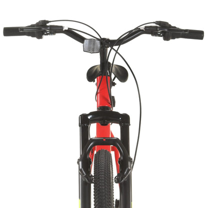 Bicicleta de montanha 21 velocidades roda 27,5" 42 cm vermelho