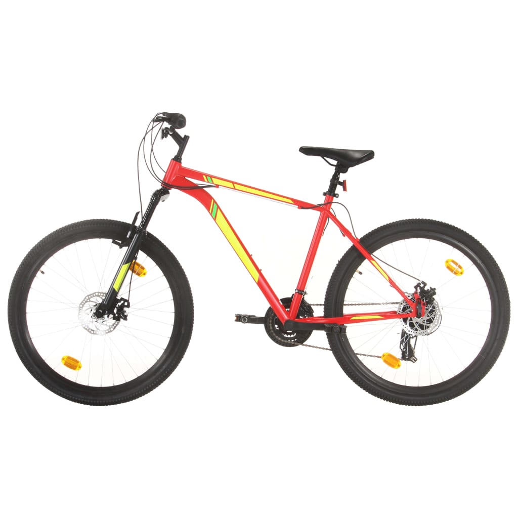 Bicicleta de montanha 21 velocidades roda 27,5" 50 cm vermelho