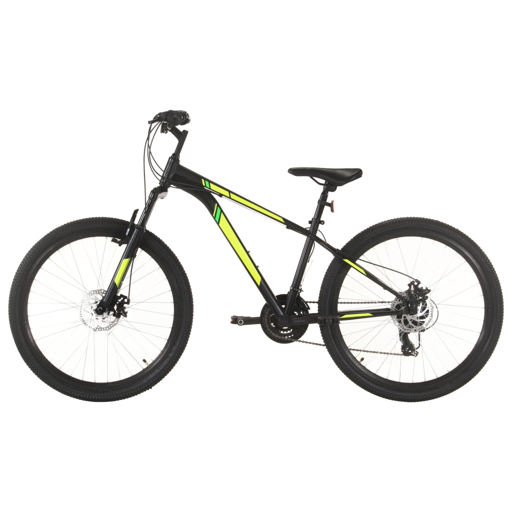 Bicicleta de montanha 21 velocidades roda 27,5" 38 cm preto