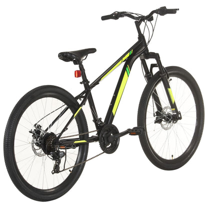 Bicicleta de montanha 21 velocidades roda 27,5" 38 cm preto