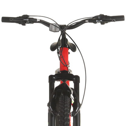 Bicicleta de montanha 21 velocidades roda 26" 42 cm vermelho