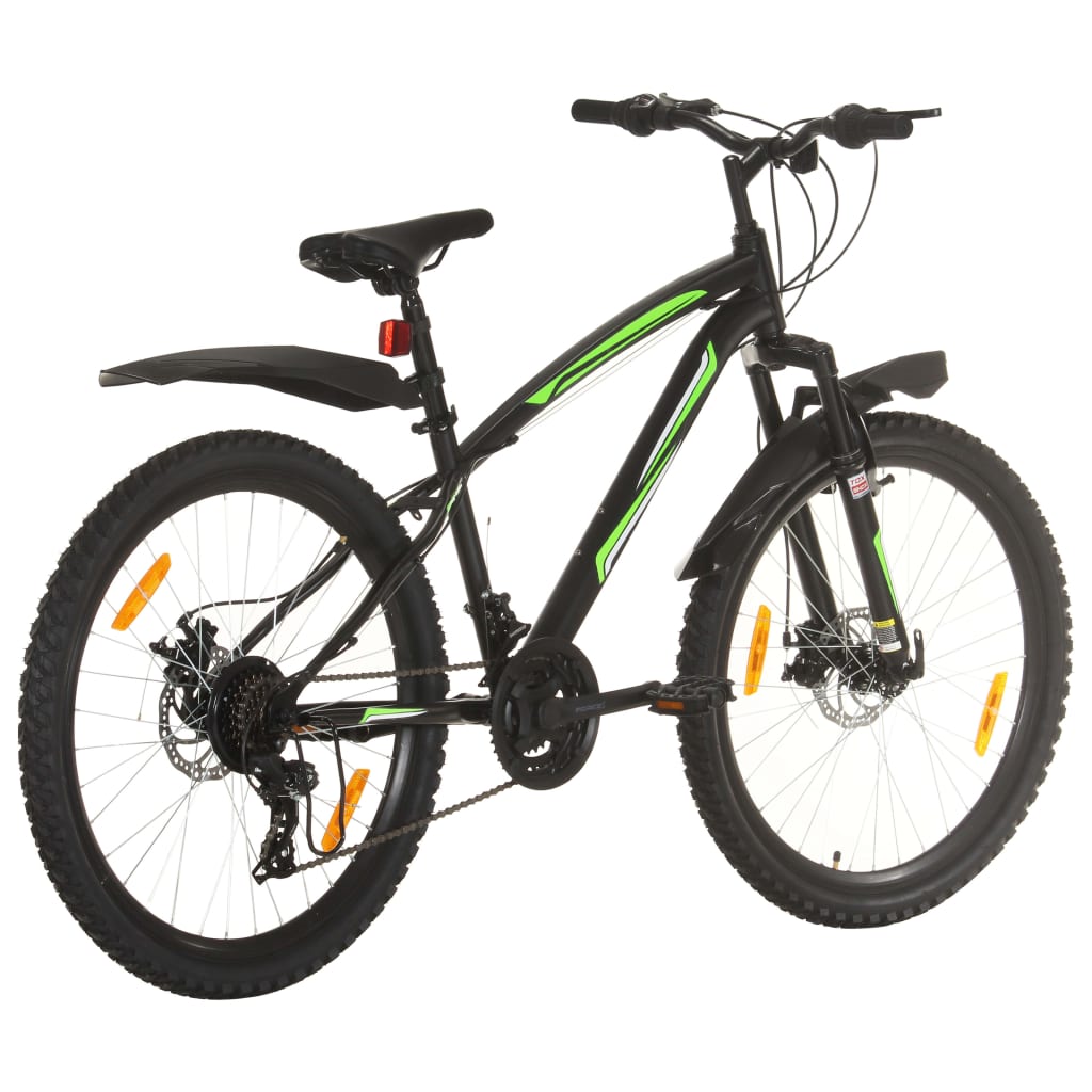 Bicicleta de montanha 21 velocidades roda 26" 36 cm preto