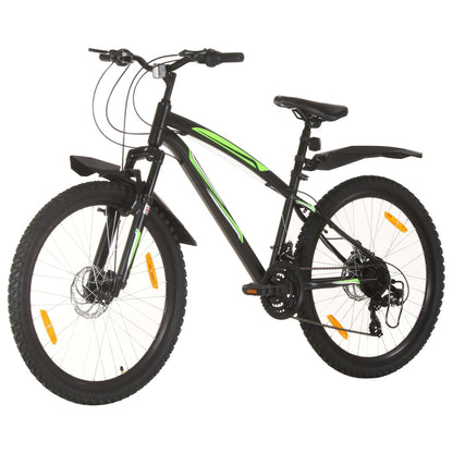 Bicicleta de montanha 21 velocidades roda 26" 46 cm preto