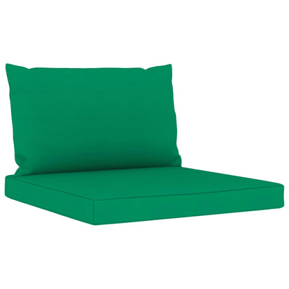 8 pcs conjunto lounge de jardim com almofadões verdes