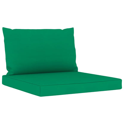 9 pcs conjunto lounge para jardim com almofadões verdes