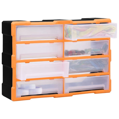 Caixa organizadora com 8 gavetas grandes 52x16x37 cm