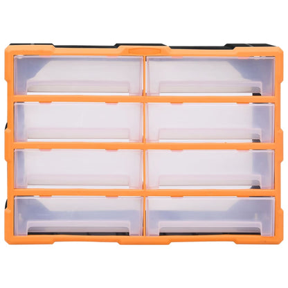 Caixa organizadora com 8 gavetas grandes 52x16x37 cm