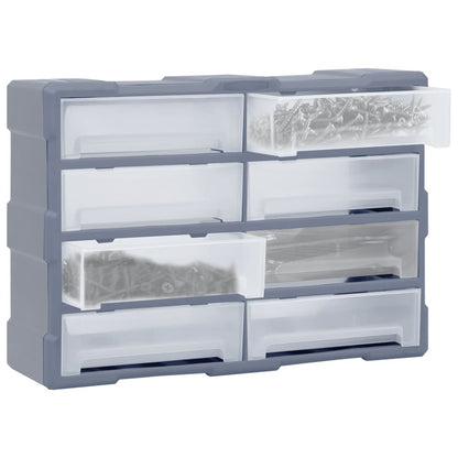 Caixa organizadora com 8 gavetas grandes 52x16x37 cm