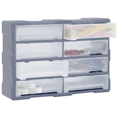 Caixa organizadora com 8 gavetas grandes 52x16x37 cm