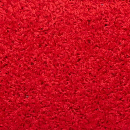 Tapetes de escadas 5 pcs 65x21x4 cm vermelho