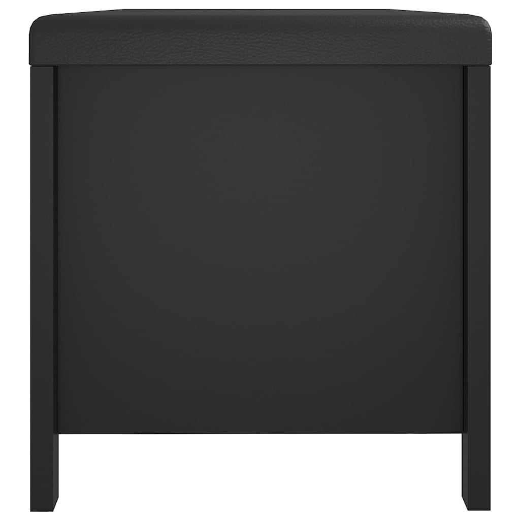 Caixa arrumação c/ almofadão contraplacado 105x40x45 cm preto