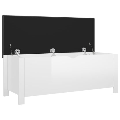 Caixa arrumação c/ almofadão contraplacado 105x40x45 cm branco