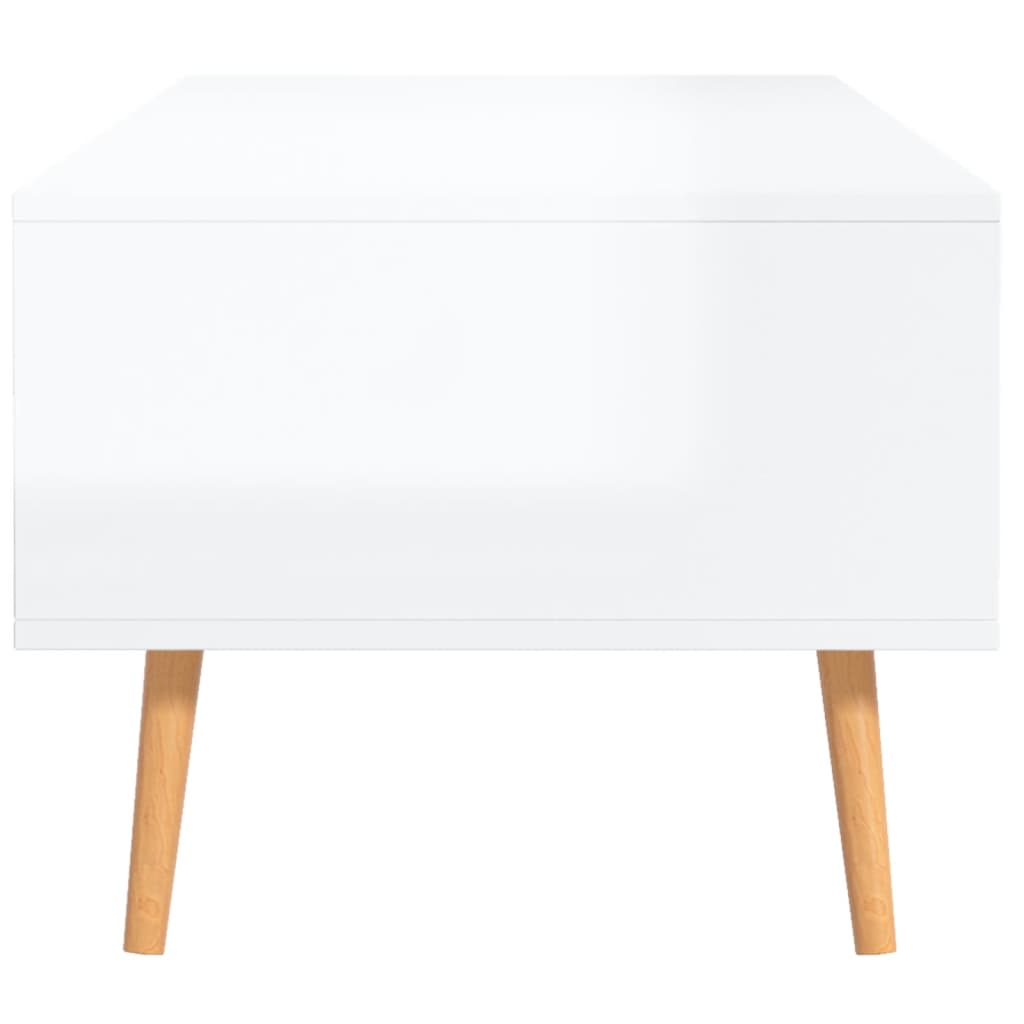 Mesa de centro 100x49,5x43 cm aglomerado branco brilhante