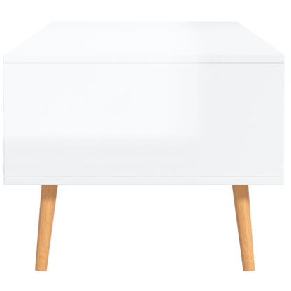 Mesa de centro 100x49,5x43 cm aglomerado branco brilhante