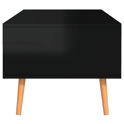 Mesa de centro 100x49,5x43 cm aglomerado preto brilhante