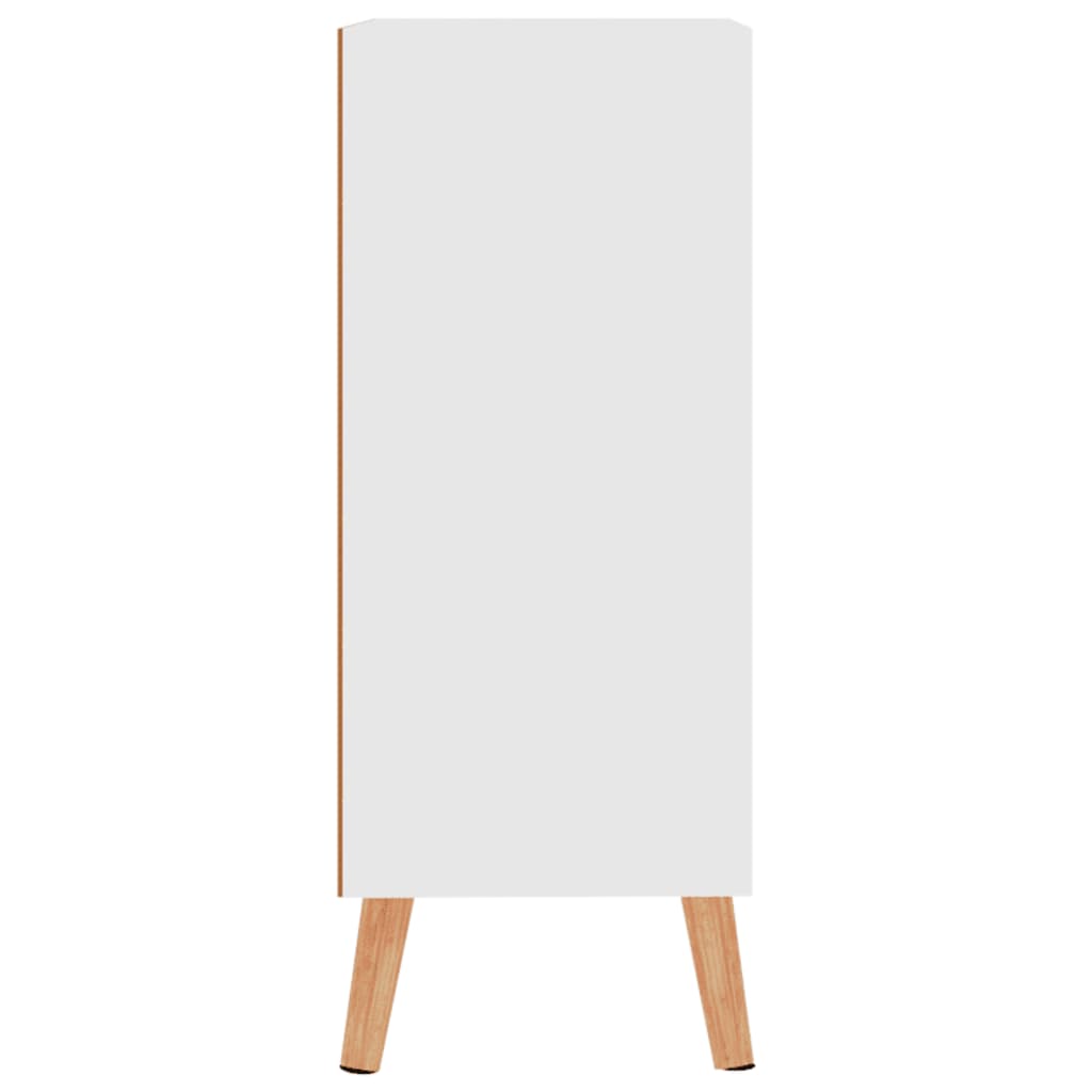 Aparador Eucali com 2 Portas e Prateleira Aberta de 60 cm - Branco - Design Moderno