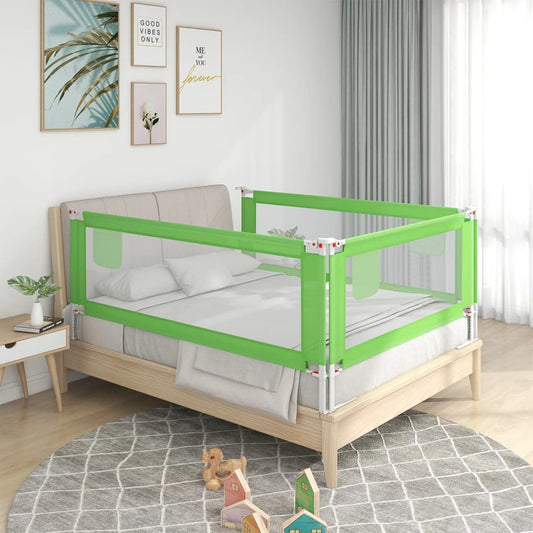 Barra de segurança p/ cama infantil tecido 100x25 cm verde