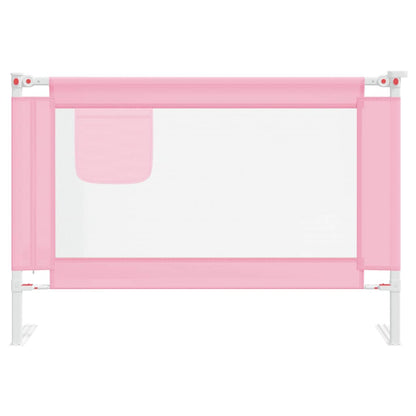 Barra de segurança p/ cama infantil tecido 100x25 cm rosa