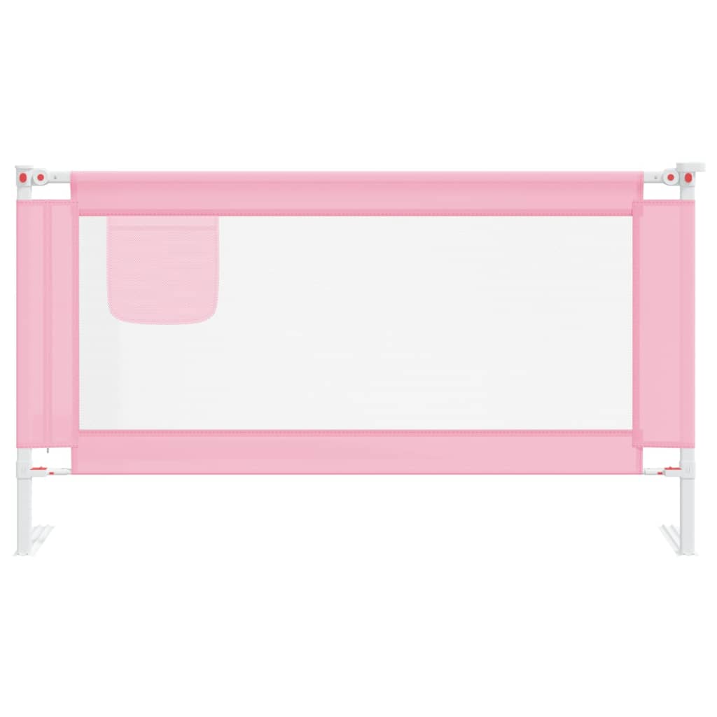 Barra de segurança p/ cama infantil tecido 150x25 cm rosa