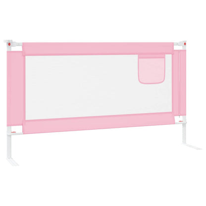 Barra de segurança p/ cama infantil tecido 150x25 cm rosa