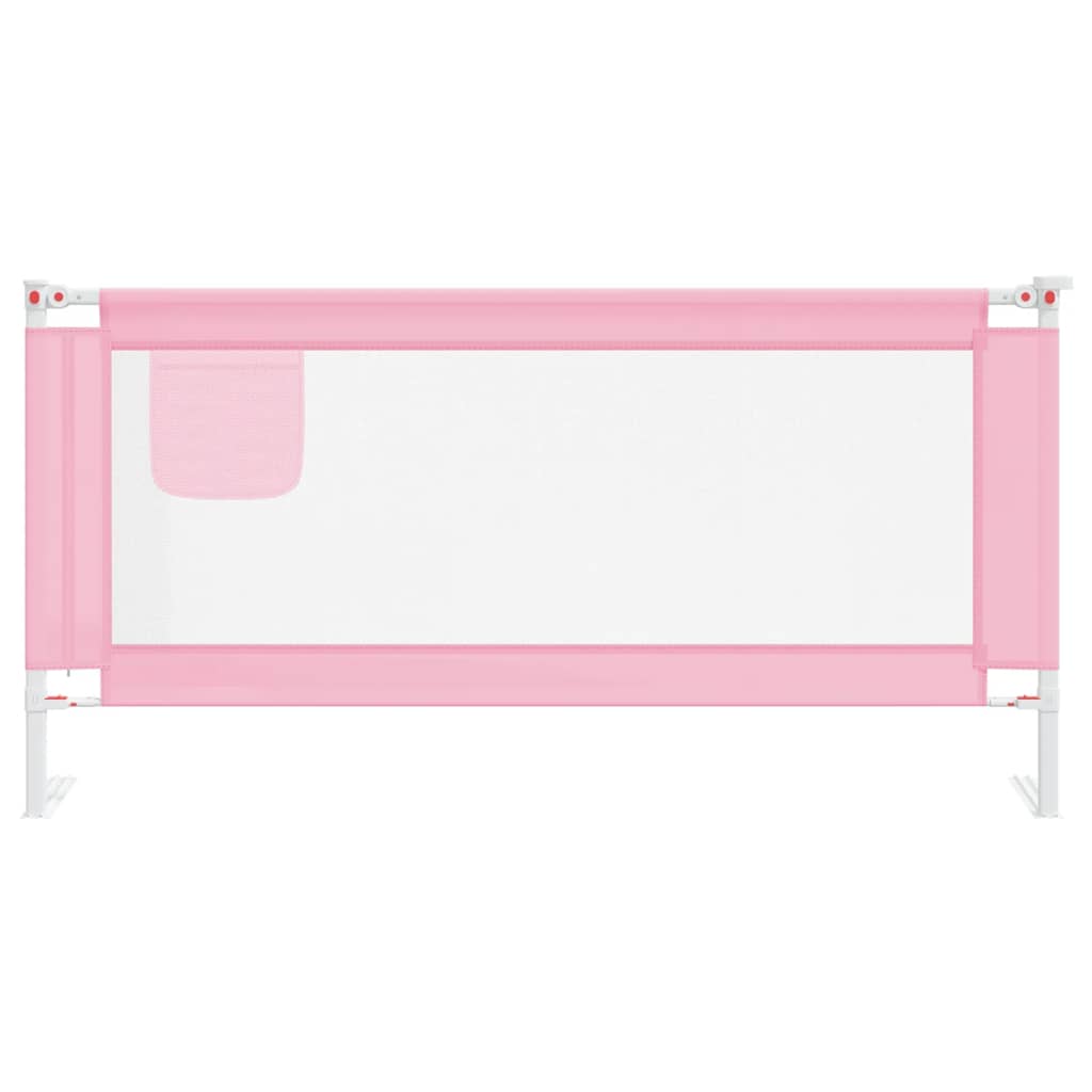 Barra de segurança p/ cama infantil tecido 180x25 cm rosa