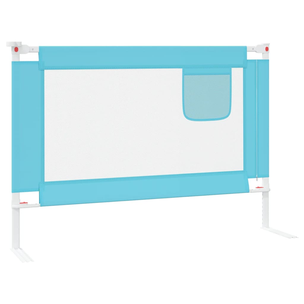 Barra de segurança p/ cama infantil tecido 90x25 cm azul