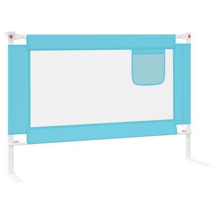 Barra de segurança p/ cama infantil tecido 100x25 cm azul