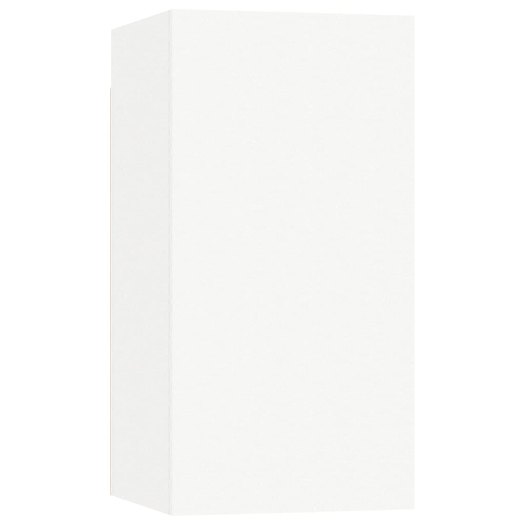 Móveis de TV 2 pcs 30,5x30x60 cm contraplacado branco