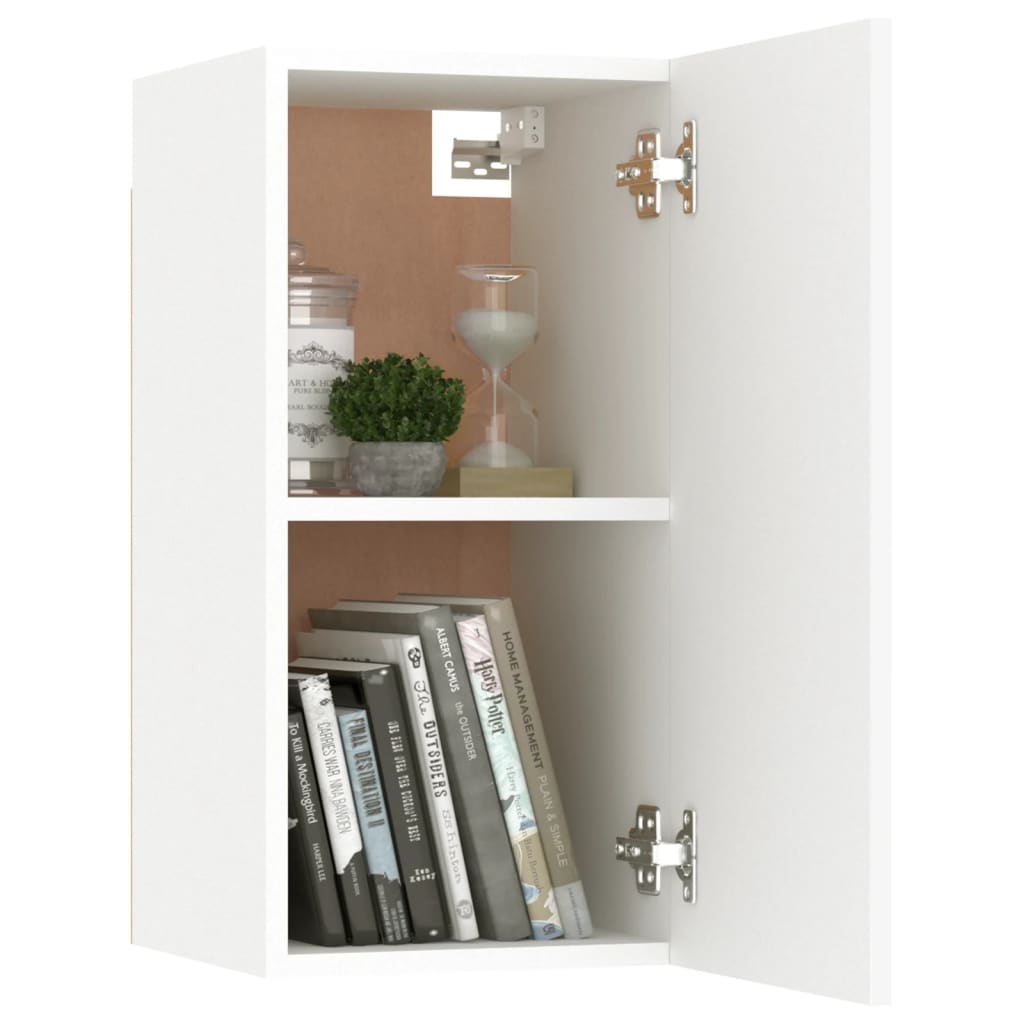 Móveis de TV 2 pcs 30,5x30x60 cm contraplacado branco