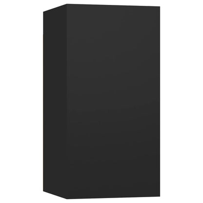 Móveis de TV 2 pcs 30,5x30x60 cm derivados de madeira preto